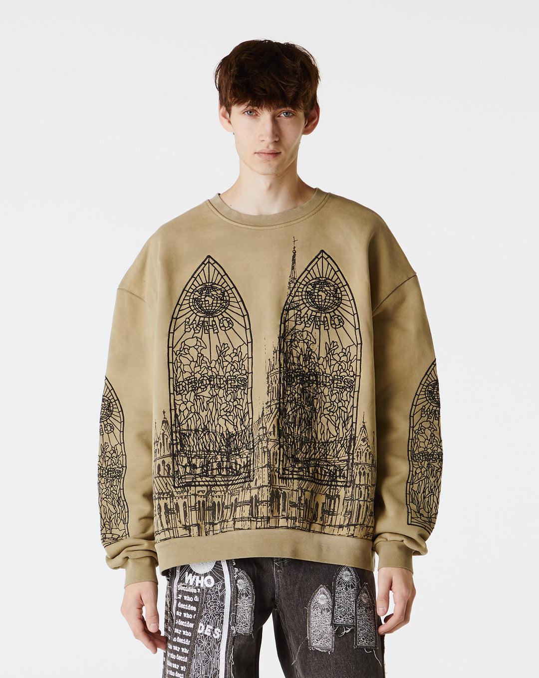 Who Decides War Cathedral Crewneck  - XHIBITION