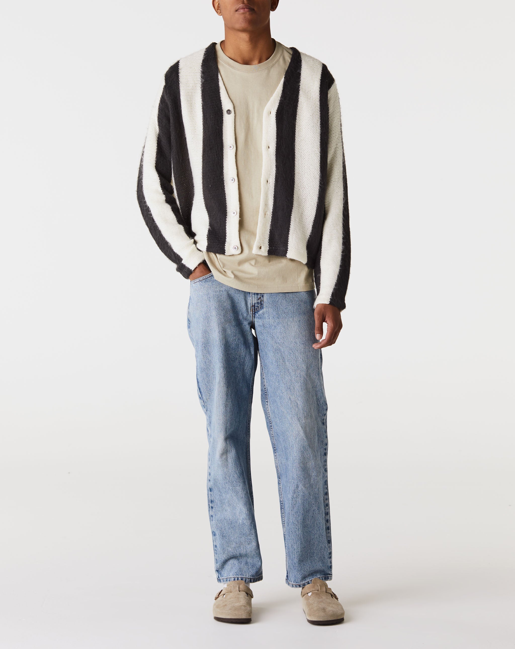 Stripe Brushed Cardigan – Xhibition