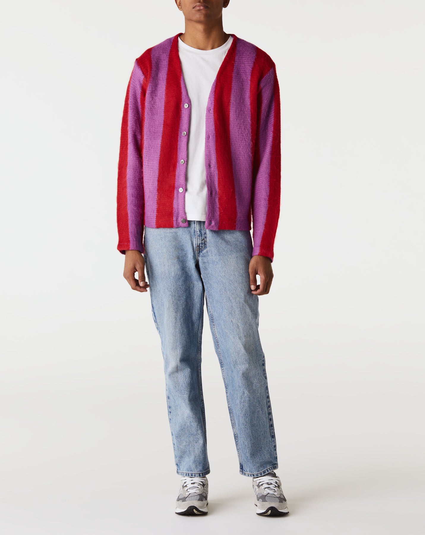 Stripe Brushed Cardigan – Xhibition