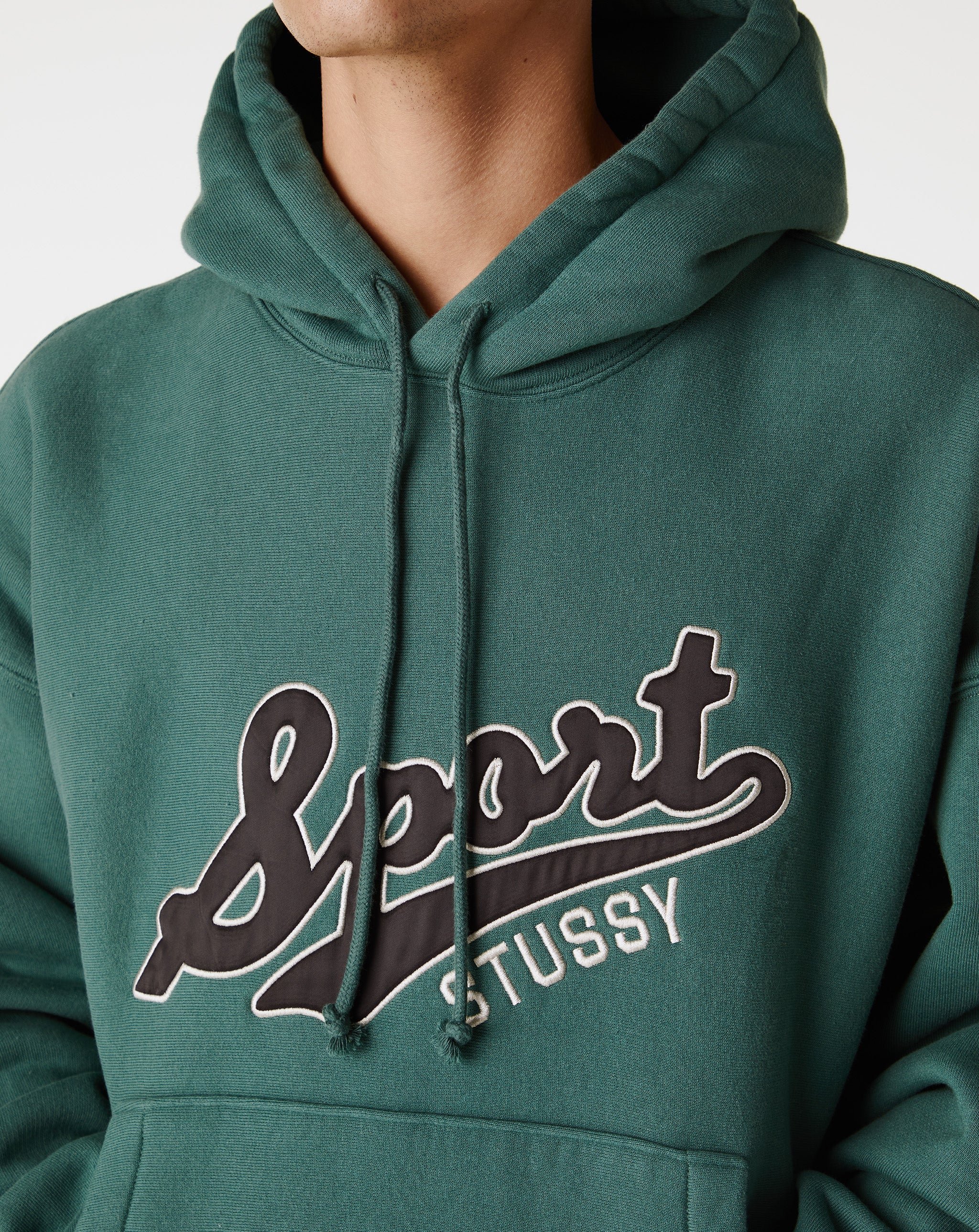 Stüssy Satin Patch Oversized Hoodie  - XHIBITION