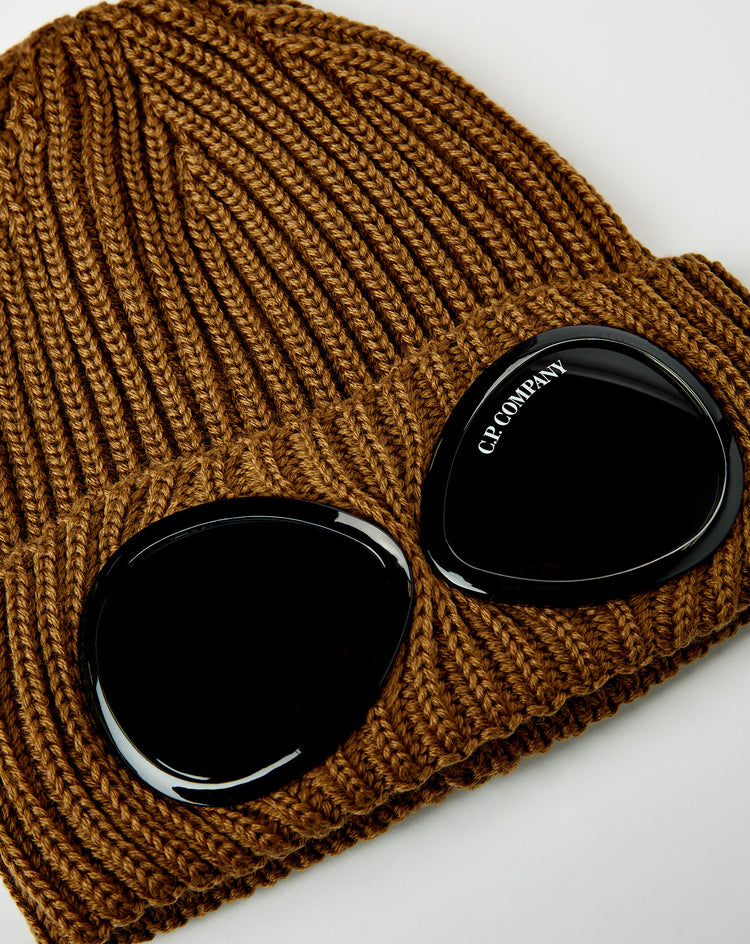 C.P. Company Extra Fine Merino Wool Goggle Beanie - XHIBITION