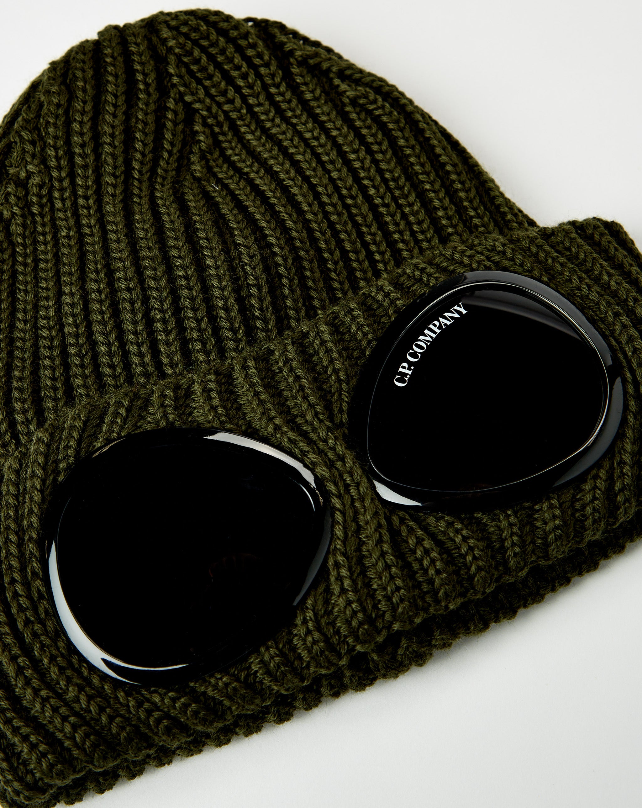 C.P. Company Extra Fine Merino Wool Goggle Beanie - XHIBITION