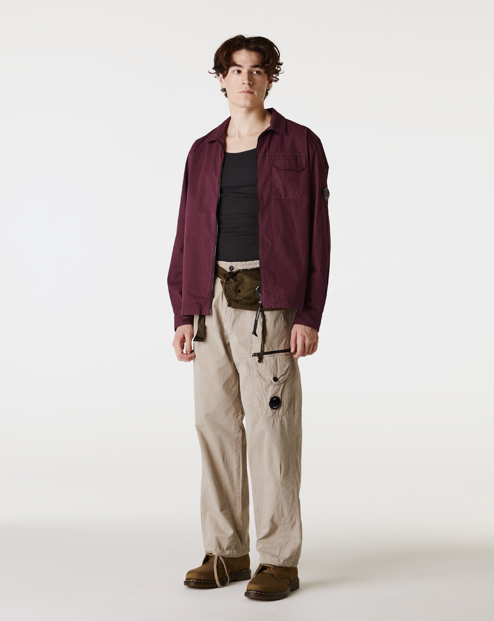 C.P. Company Organic Gabardine Zipped Overshirt - XHIBITION