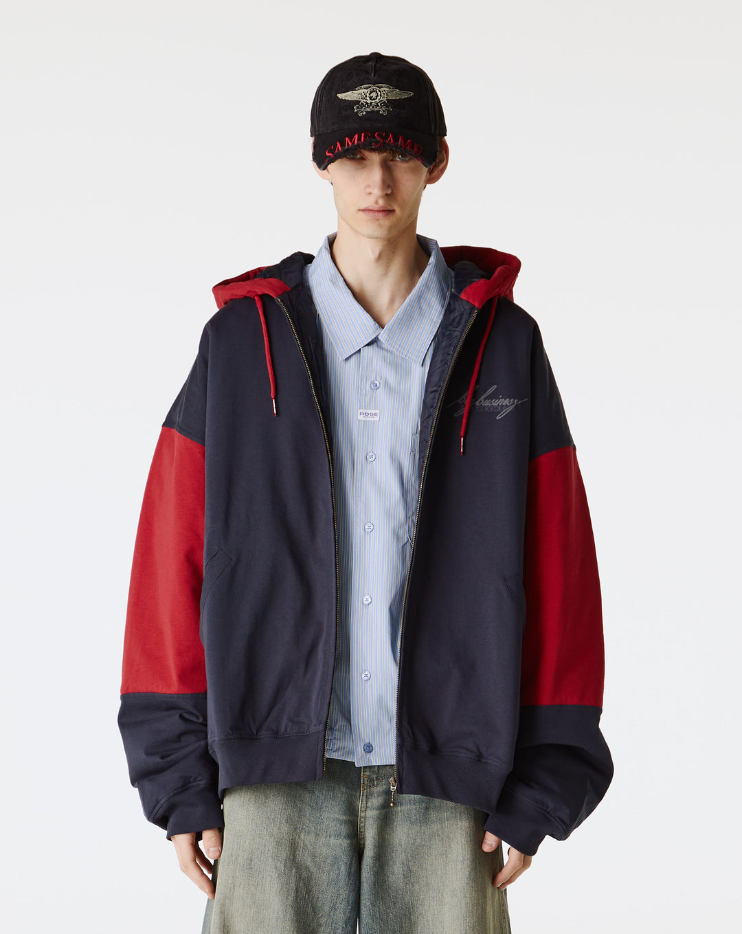 Martine Rose Cut Peak Back Cap - XHIBITION