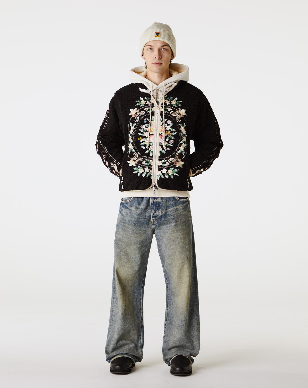 Advisory Board Crystals Floral Fleece Zip-Up - XHIBITION