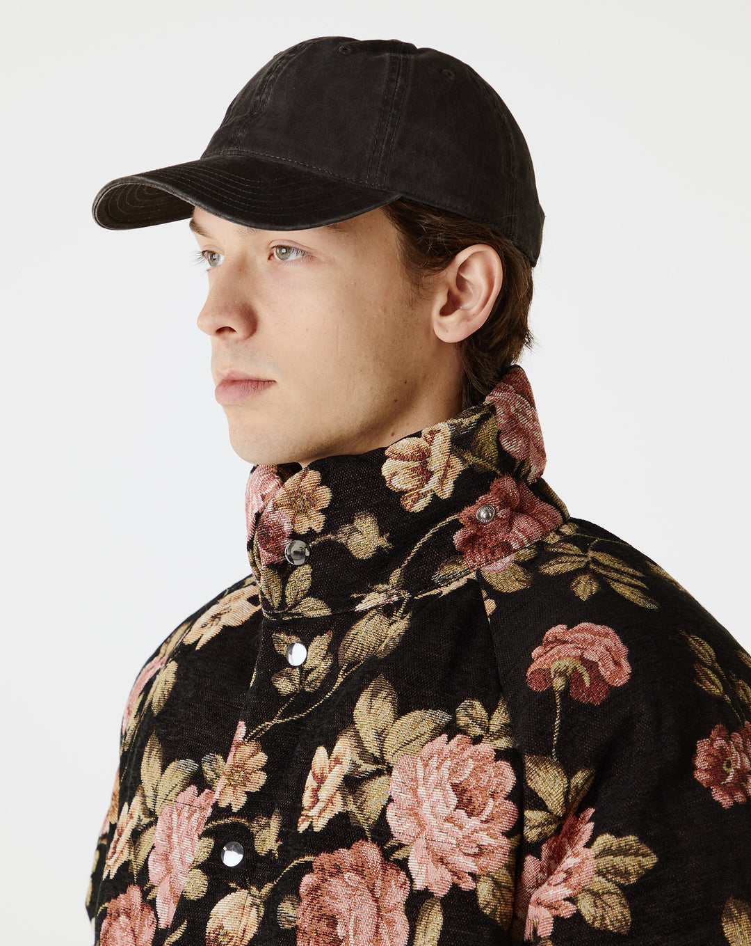 Advisory Board Crystals Floral Jacquard Puffer Jacket - XHIBITION