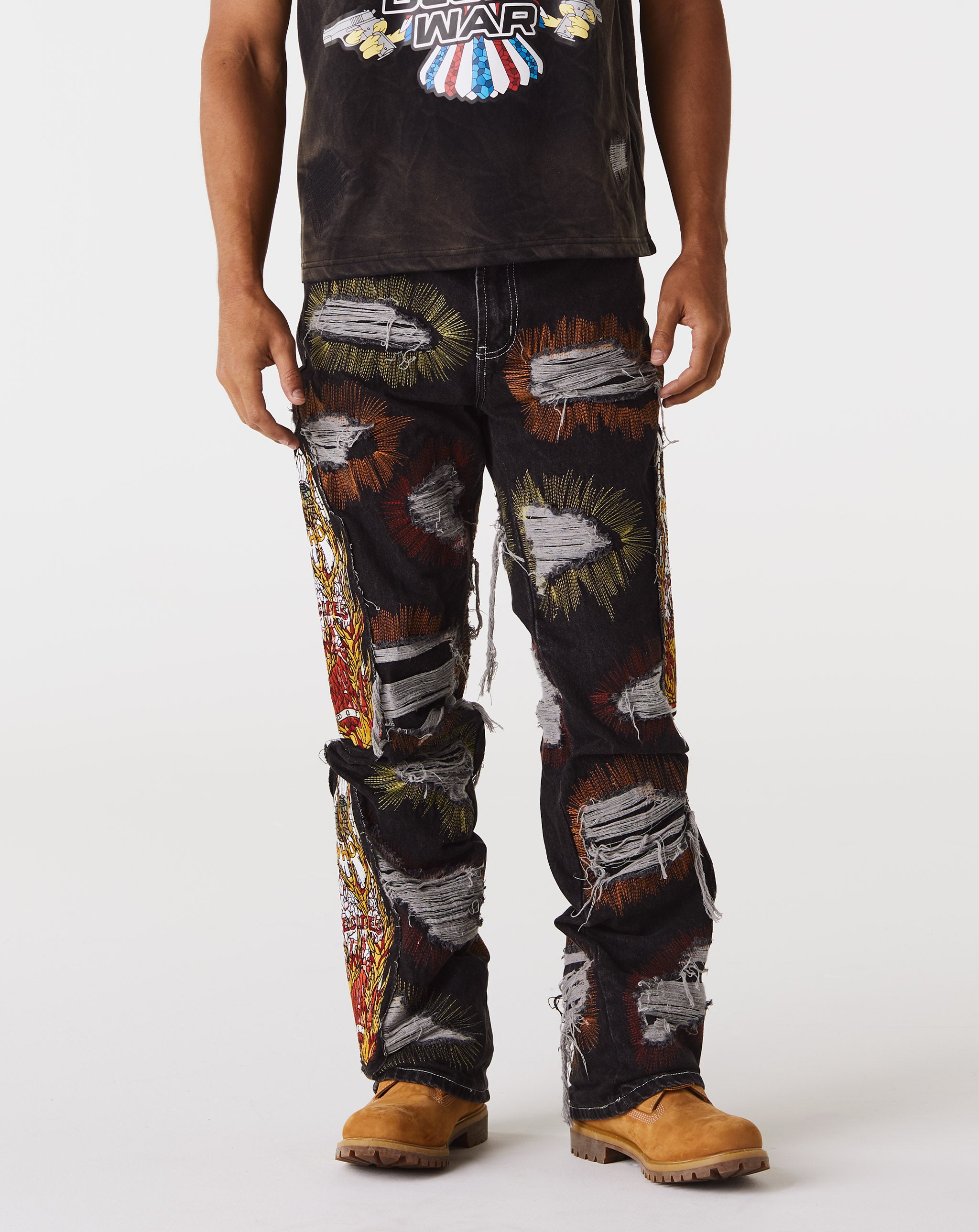 All Over Embroidery Jeans – Xhibition