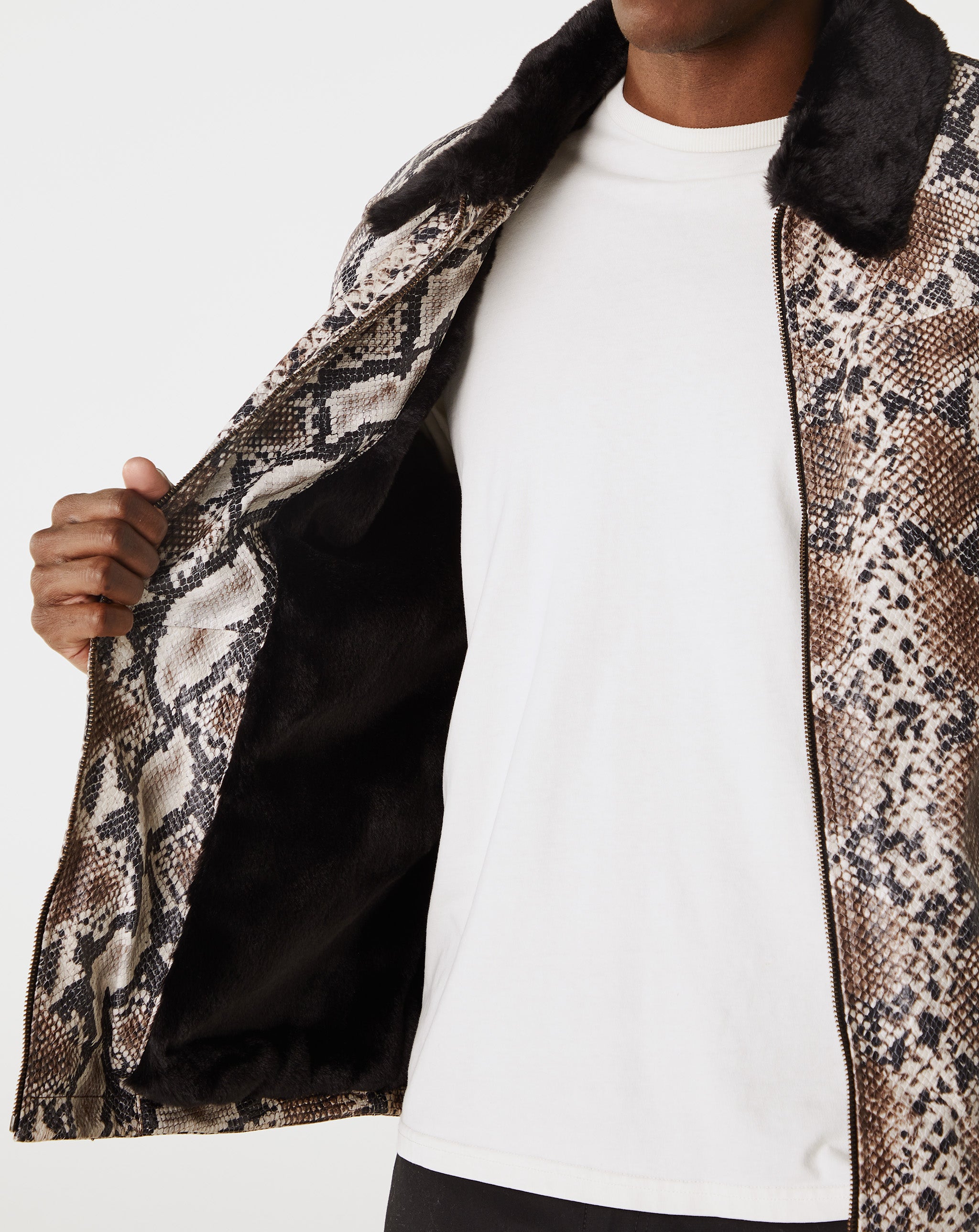 Awake NY Snake Skin Fur Coat  - XHIBITION