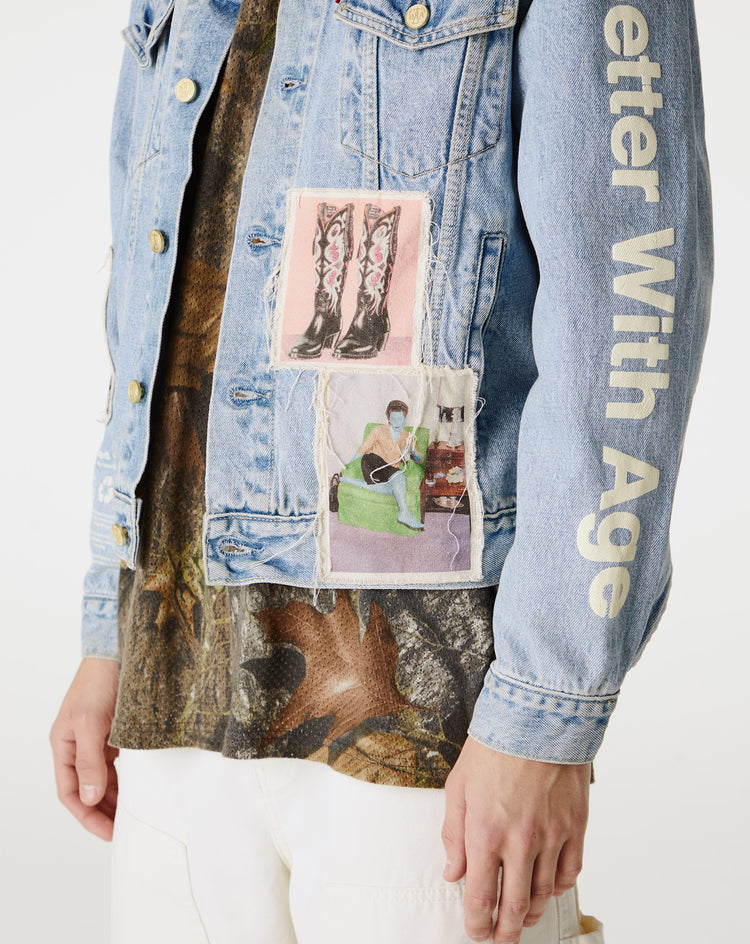 *Better With Age Portrait Denim Jacket  - Cheap Urlfreeze Jordan outlet