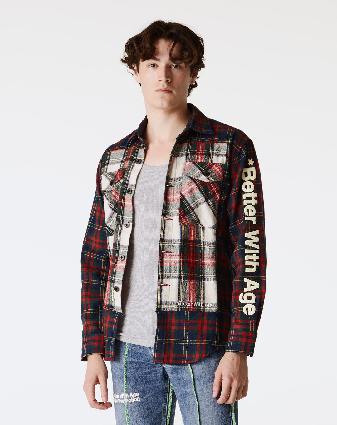 *Better With Age Re-Tartan Flannel Shirt  - Cheap Urlfreeze Jordan outlet