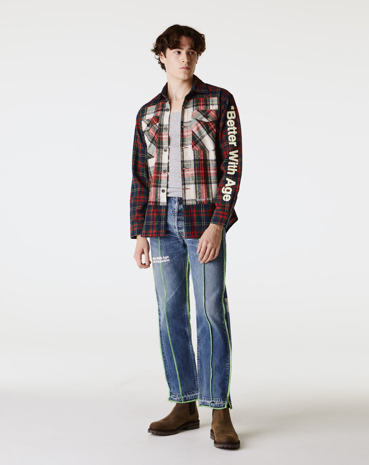 *Better With Age Re-Tartan Flannel Shirt  - Cheap Urlfreeze Jordan outlet