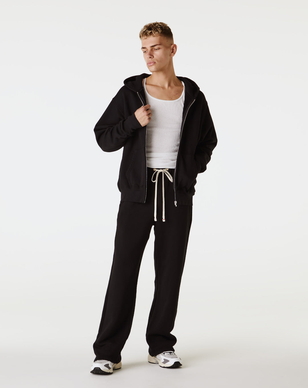 Les Tien Les Tien Cropped Zip Hoodie  - XHIBITION