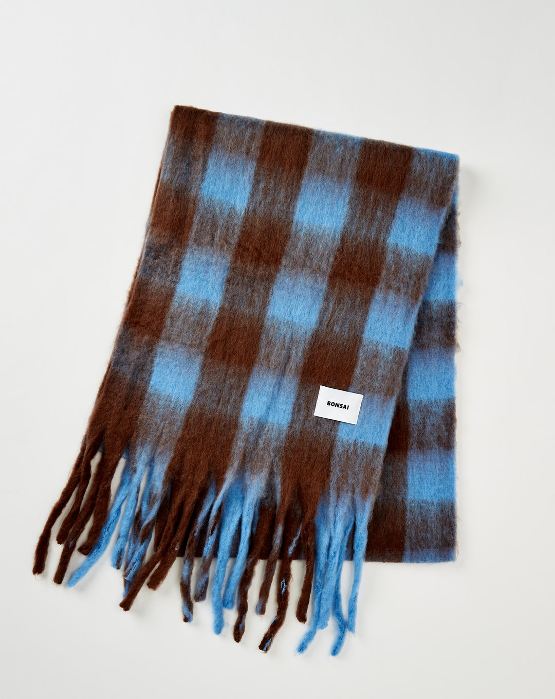 BONSAI Mohair Check Scarf - XHIBITION