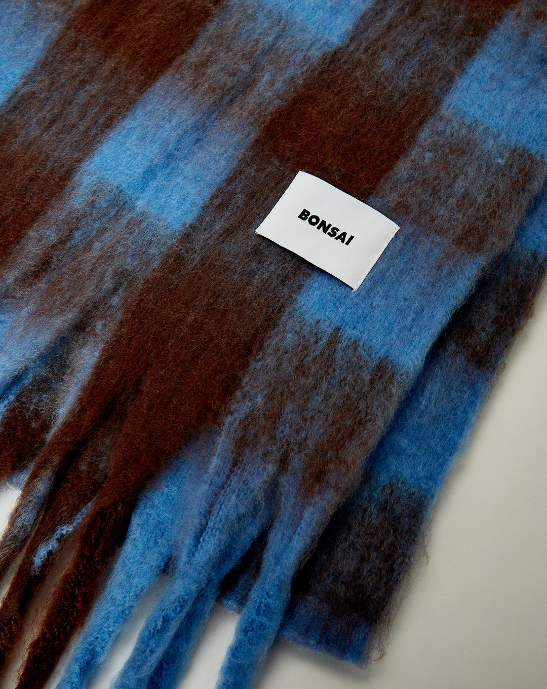 BONSAI Mohair Check Scarf - XHIBITION