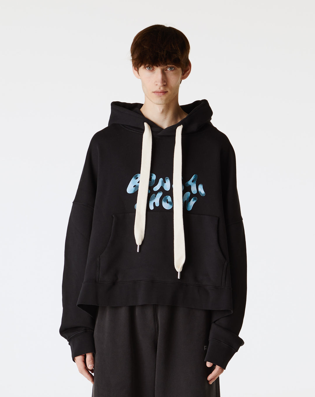 BONSAI Oversized Fit Cropped Hoodie - XHIBITION