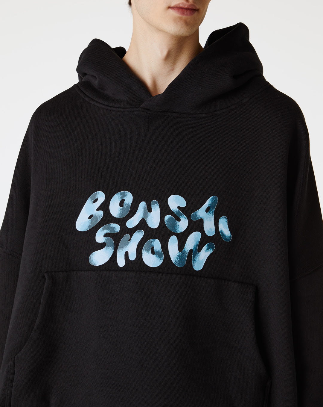 BONSAI Oversized Fit Cropped Hoodie - XHIBITION