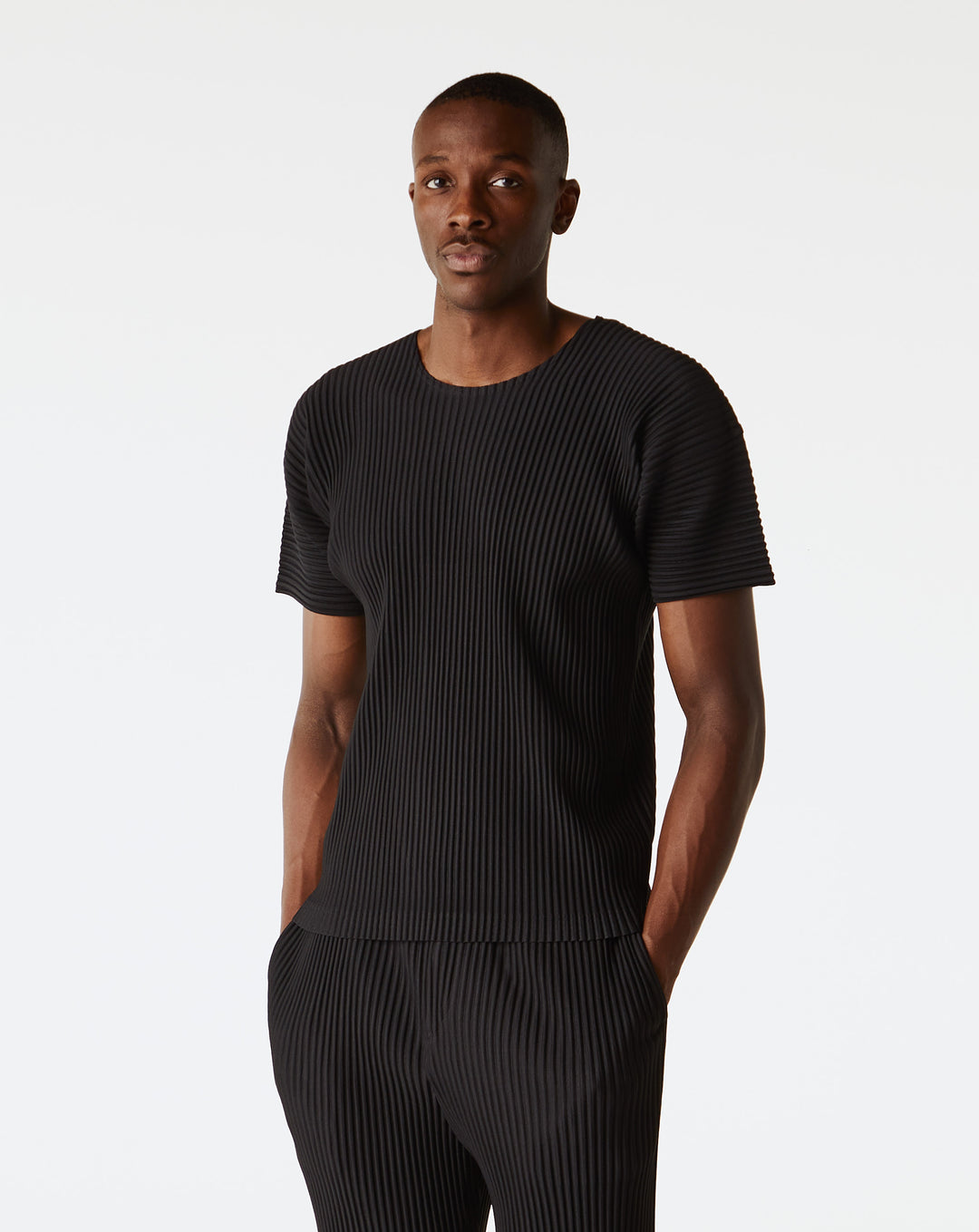 Homme Plissé Issey Miyake Basic Pleated T-Shirt  - XHIBITION