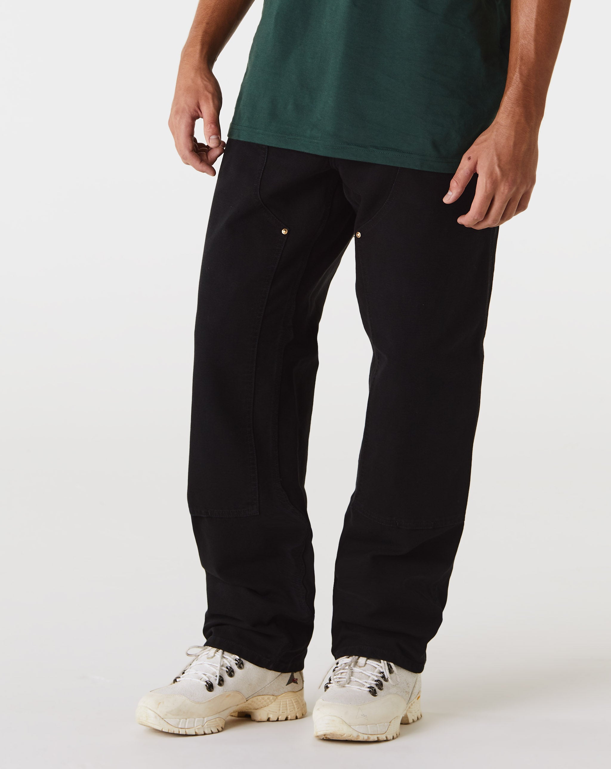 double knee pant men black in cotton - CARHARTT WIP - d — 2