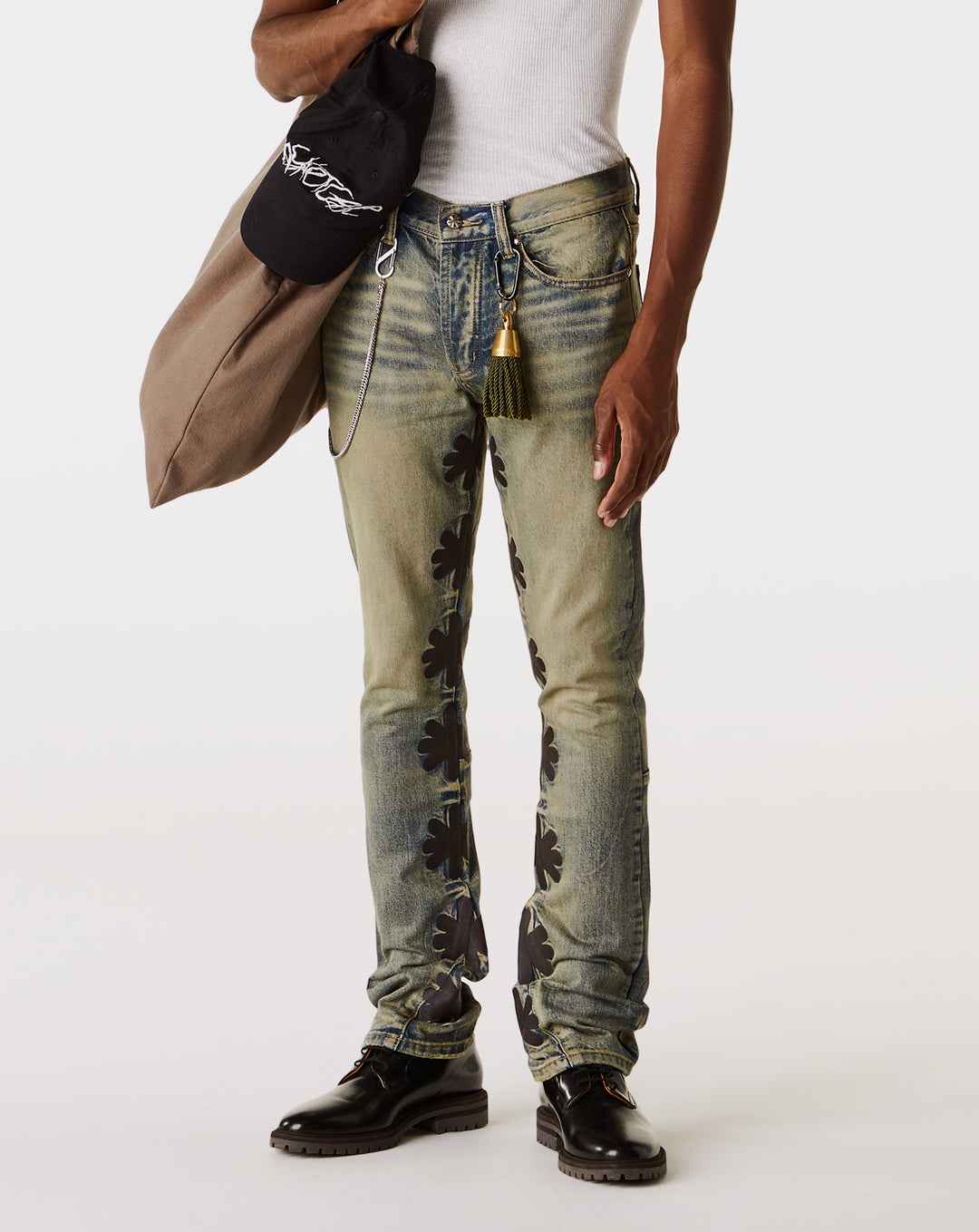 LOSTSHDWS Dirty Wash Denim Sun Logo Pant  - Cheap Urlfreeze Jordan outlet