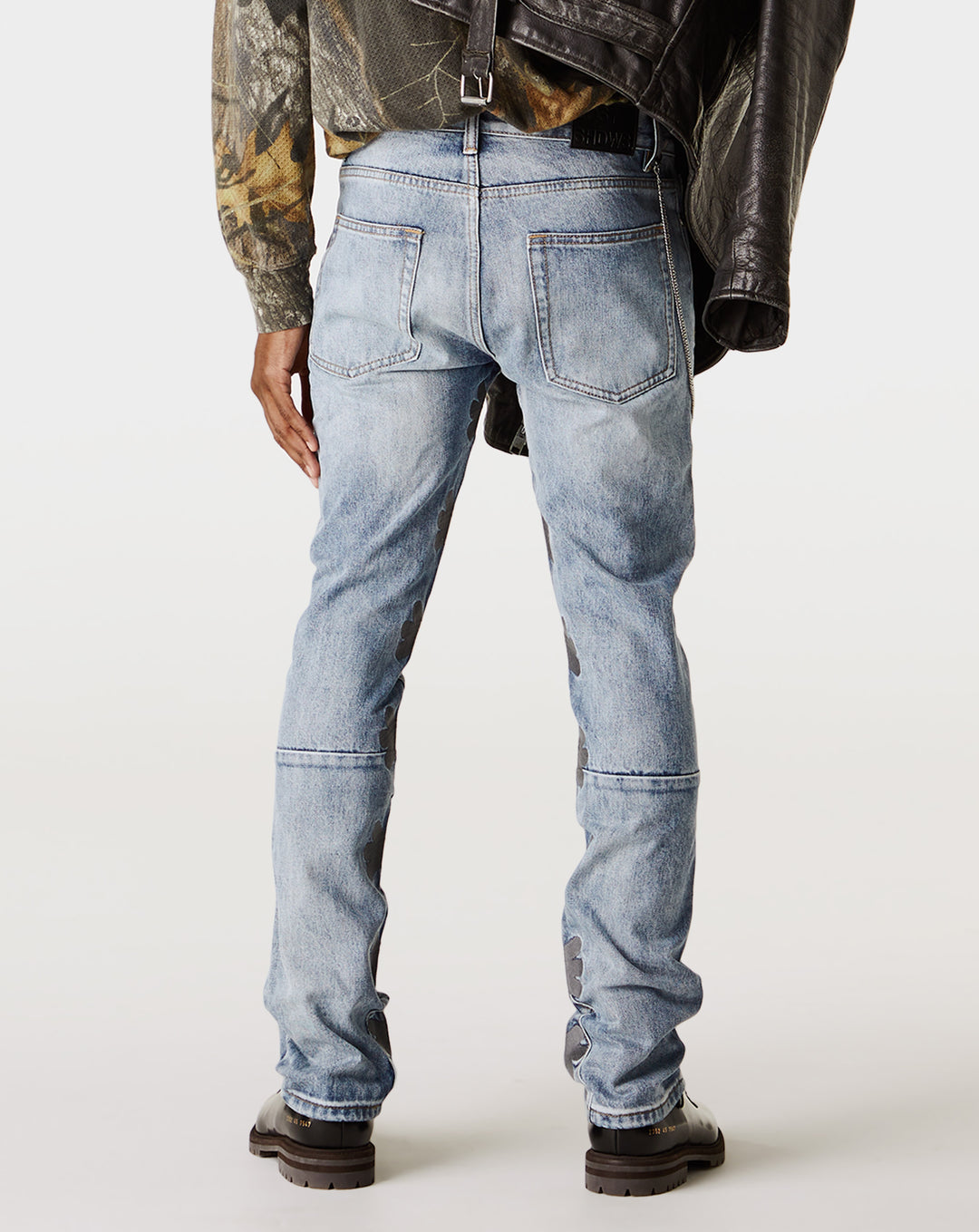 LOSTSHDWS Blue Denim Sun Logo Pants  - XHIBITION