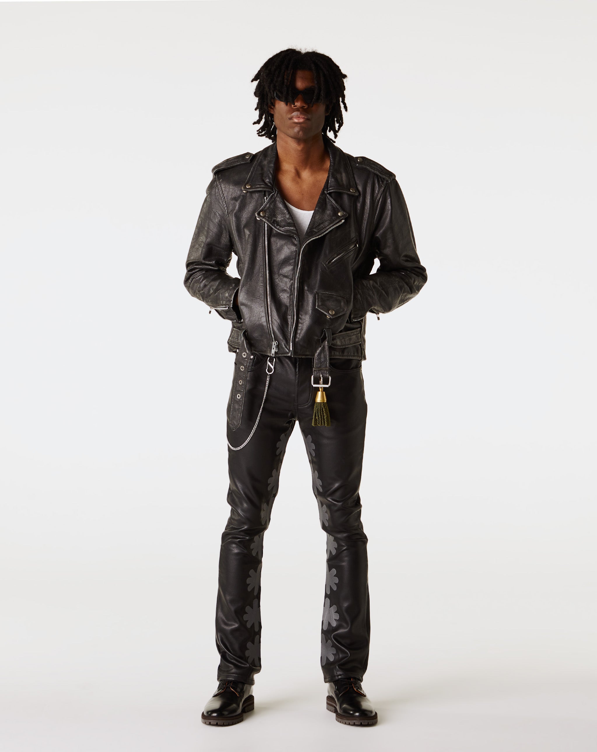 LOSTSHDWS Leather Sun Logo Pant  - Cheap Atelier-lumieres Jordan outlet