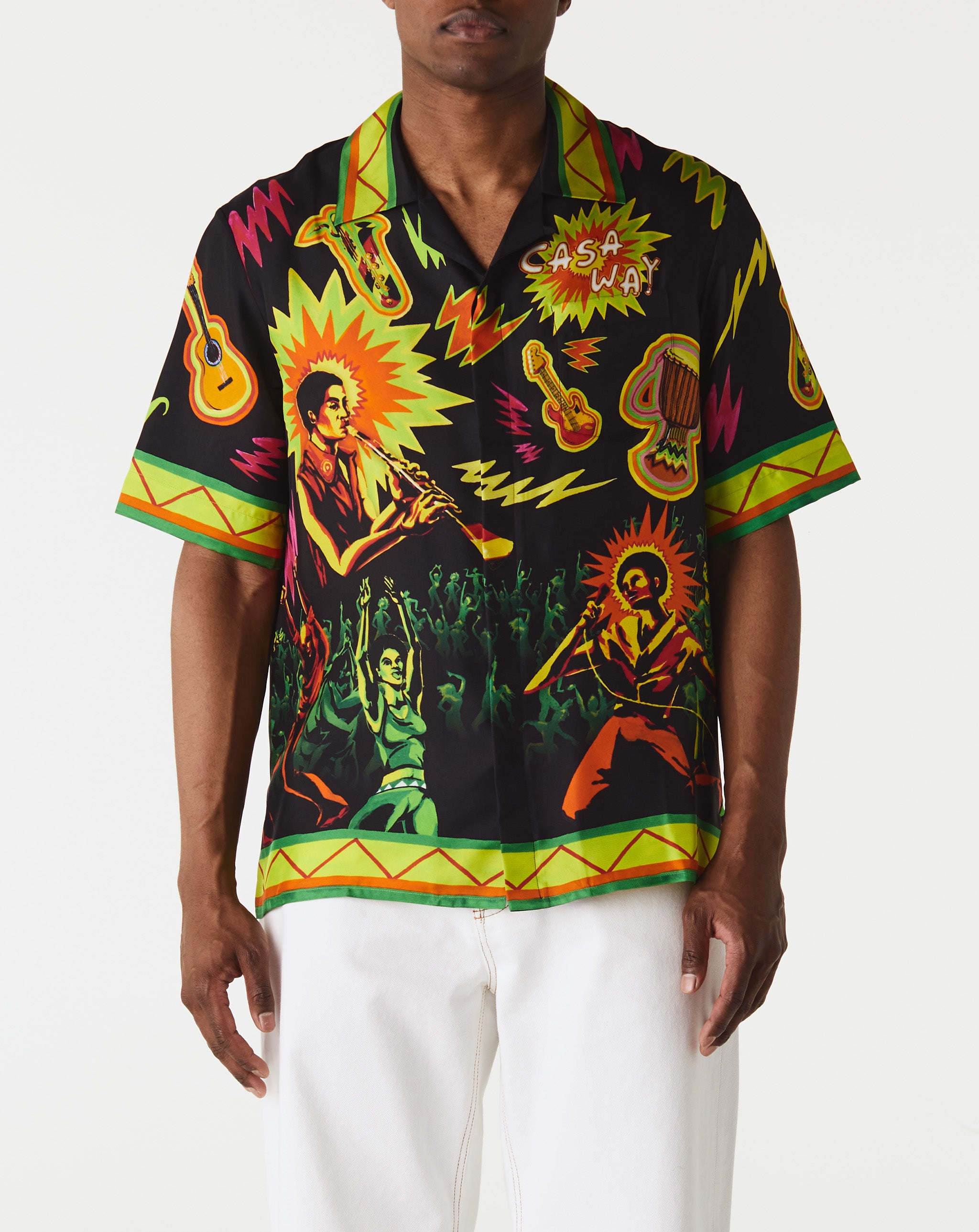 Casablanca Cuban Collar Shirt  - Cheap Cerbe Jordan outlet