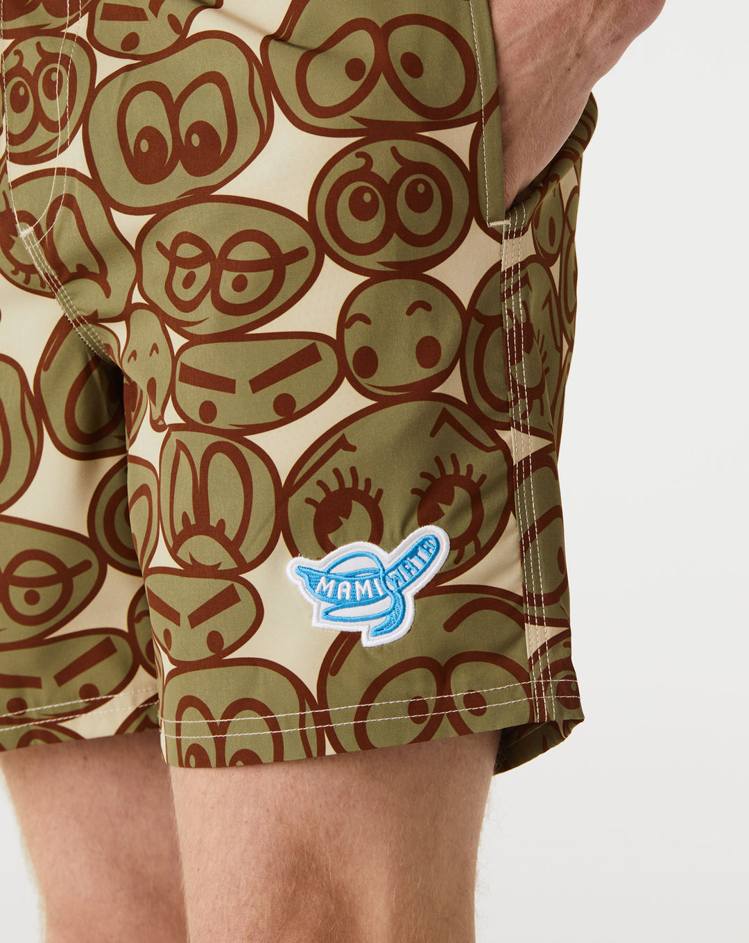 Mami Wata Cartoon Eyes Surf Trunk  - XHIBITION