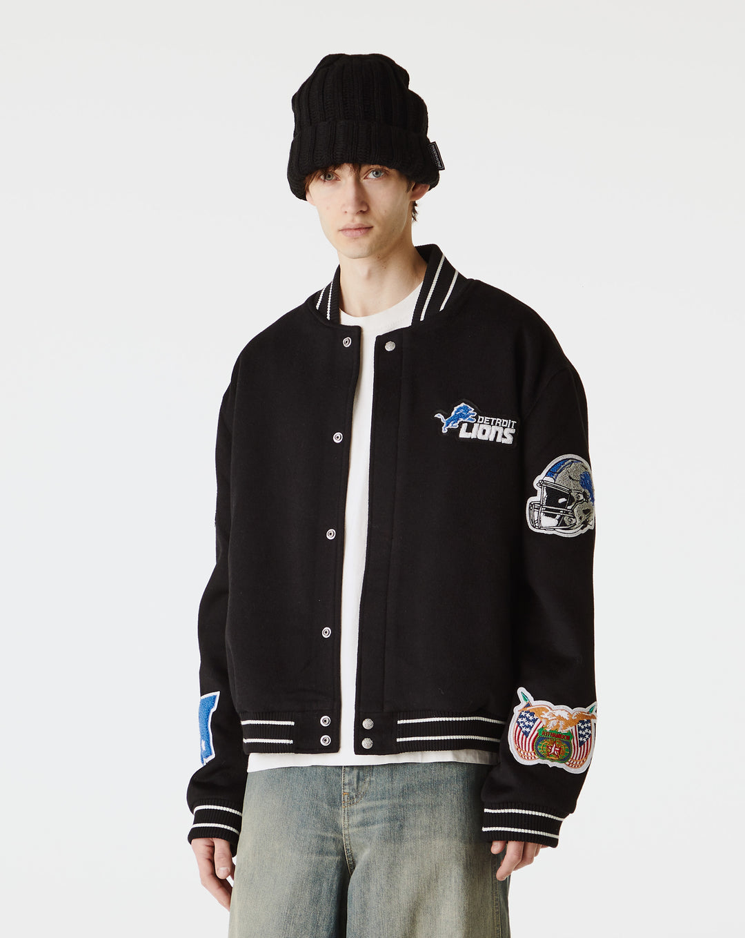 Jeff Hamilton Lions Black Wool Varsity Jacket - XHIBITION