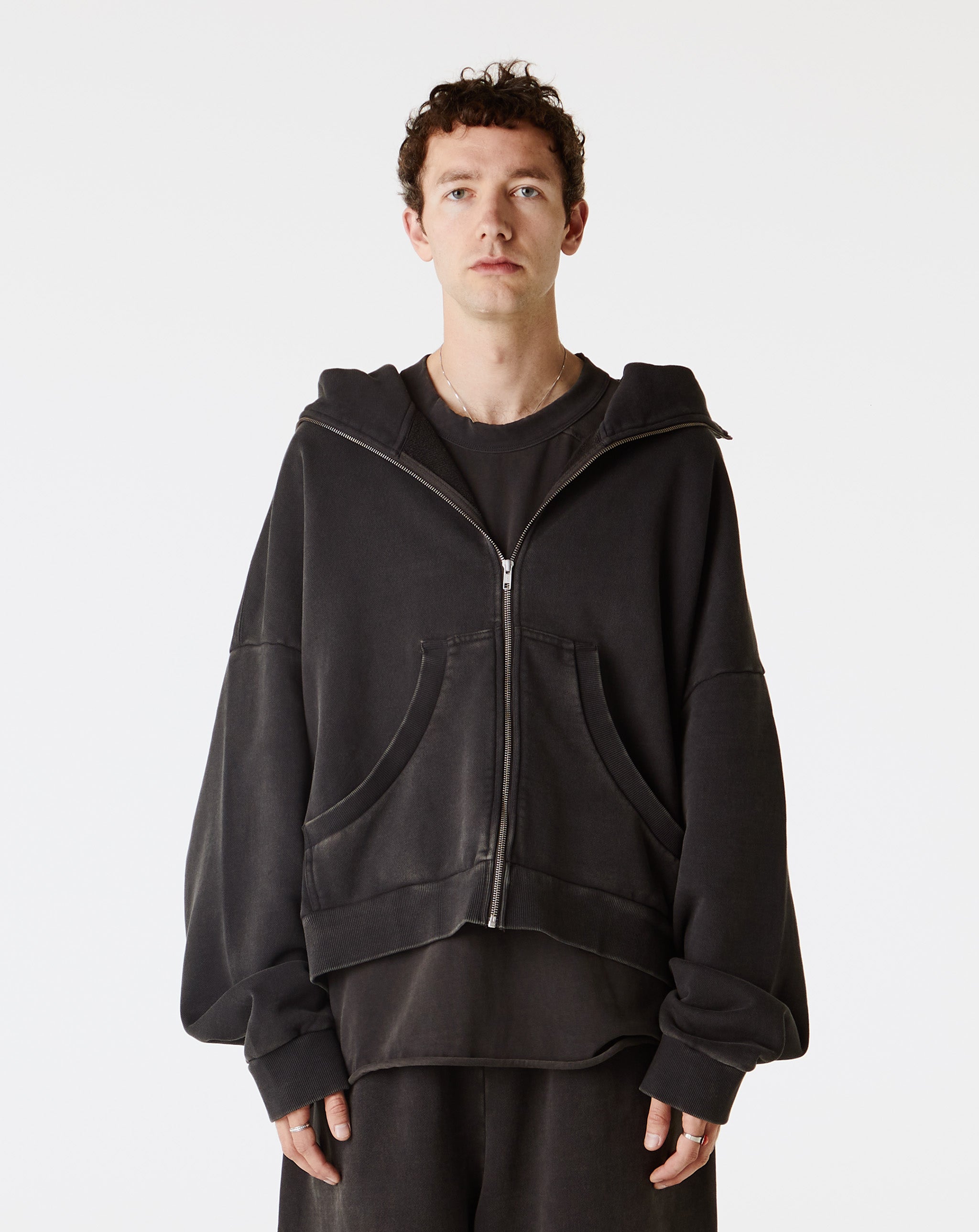 Entire Studios - Full Zip Hoodie - Washed Black – Xhibition