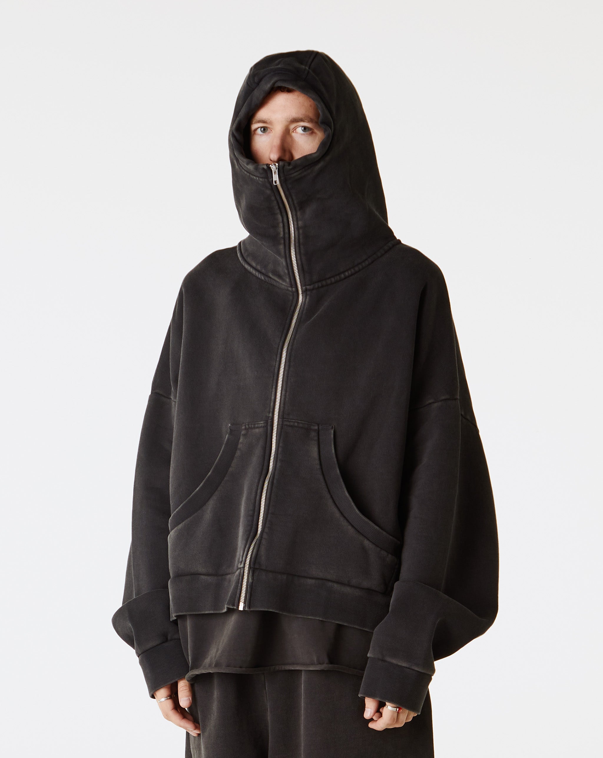 Entire Studios - Full Zip Hoodie - Washed Black – Xhibition