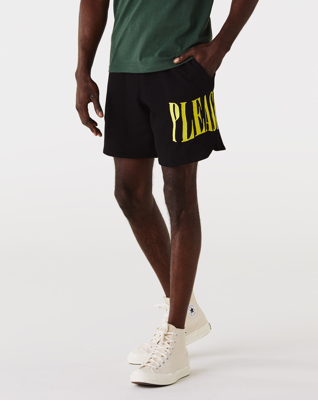 Pleasures Twitch Waffle Knit Shorts  - XHIBITION