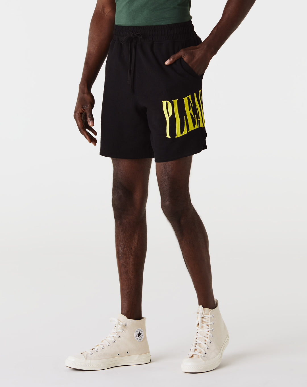 Pleasures Twitch Waffle Knit Shorts  - XHIBITION