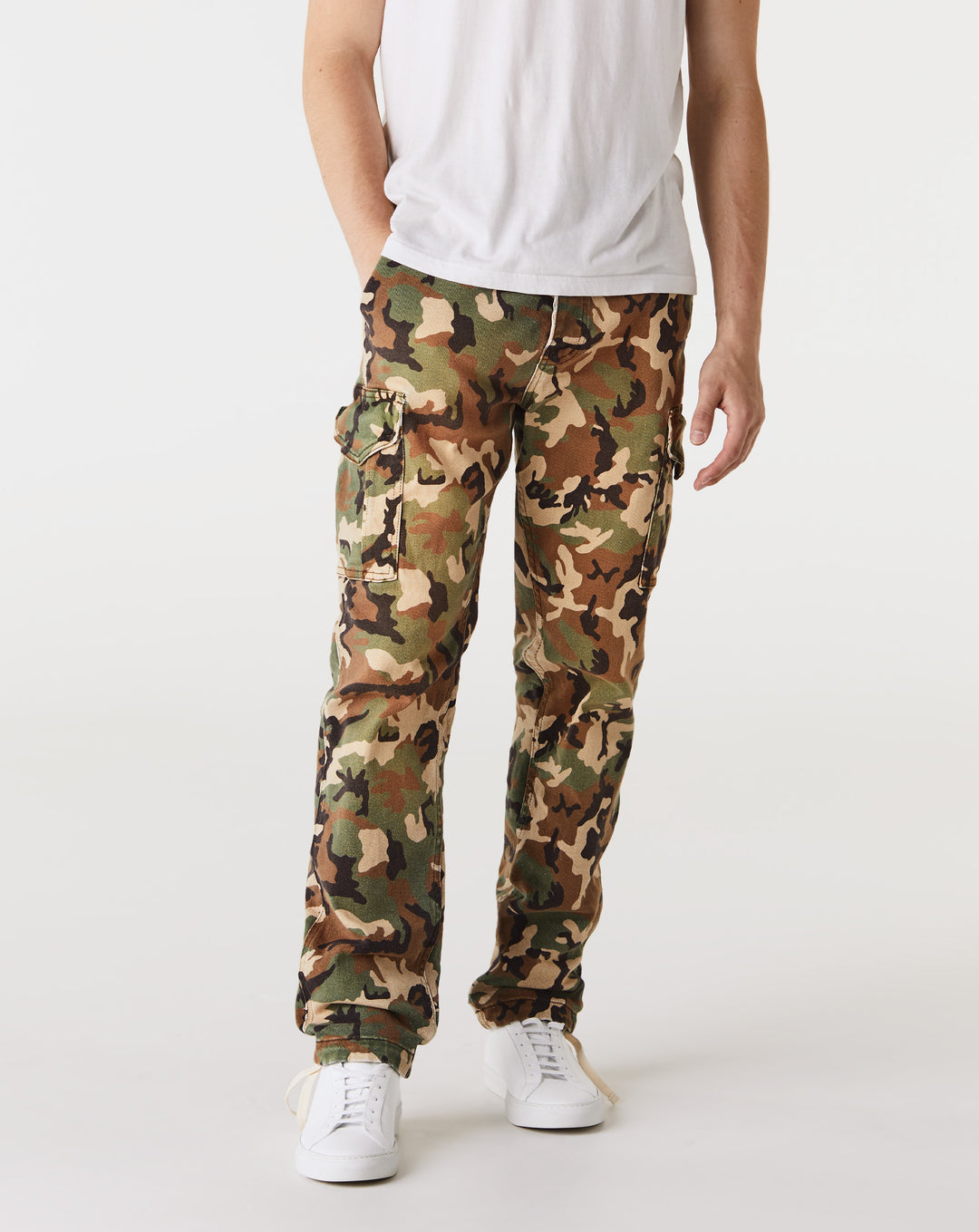 Andersson Bell Animal Motif Cargo Pants with Corduroy Detail men