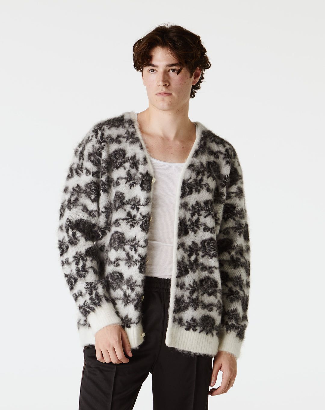 Needles Rose Mohair Cardigan  - XHIBITION