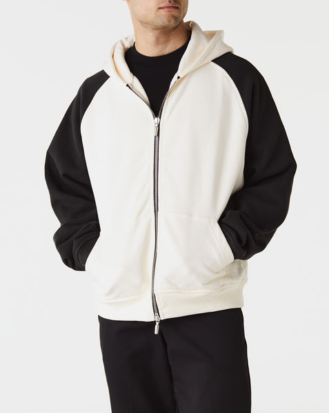 Embroidered Grayscale Zip-up New York Hoodie