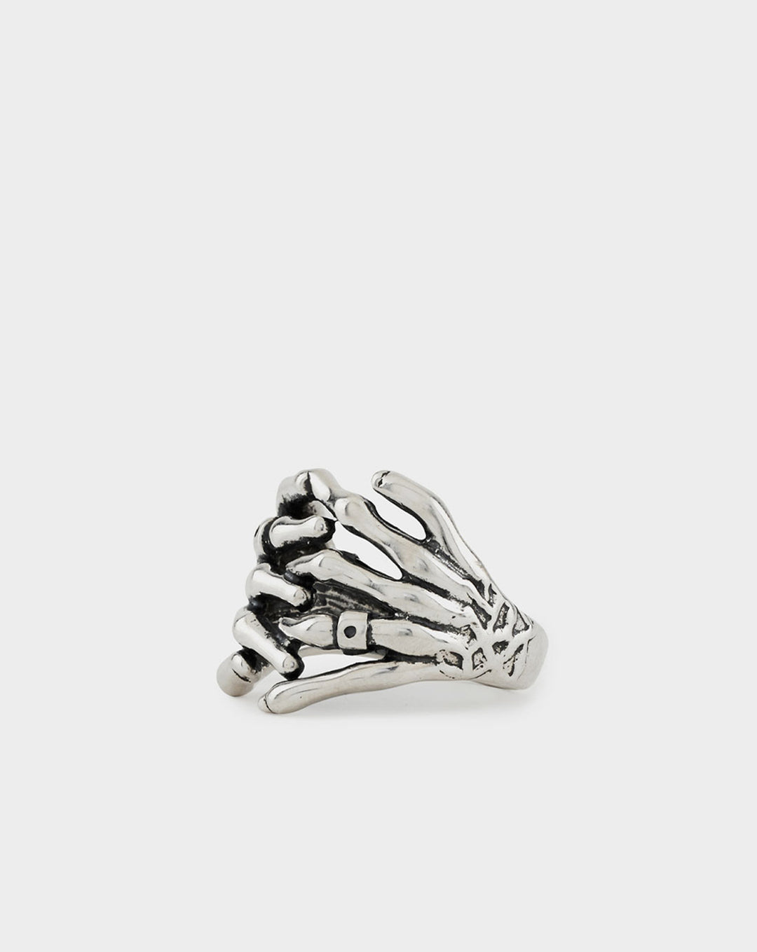 Serge DeNimes Silver Skeleton Hands Ring - XHIBITION