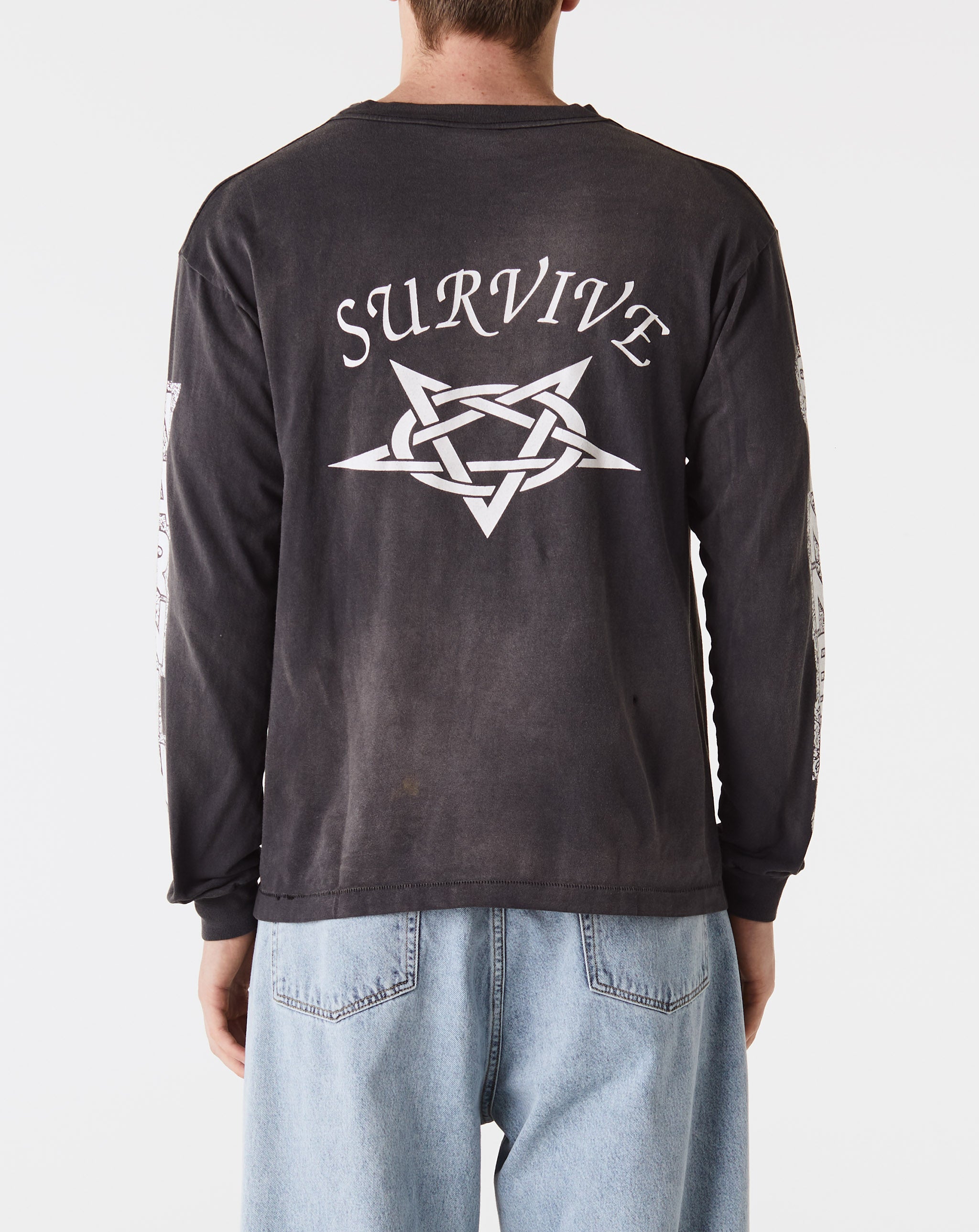 SAINT MICHAEL LS TEE/SURVIVE/BLACK XL-