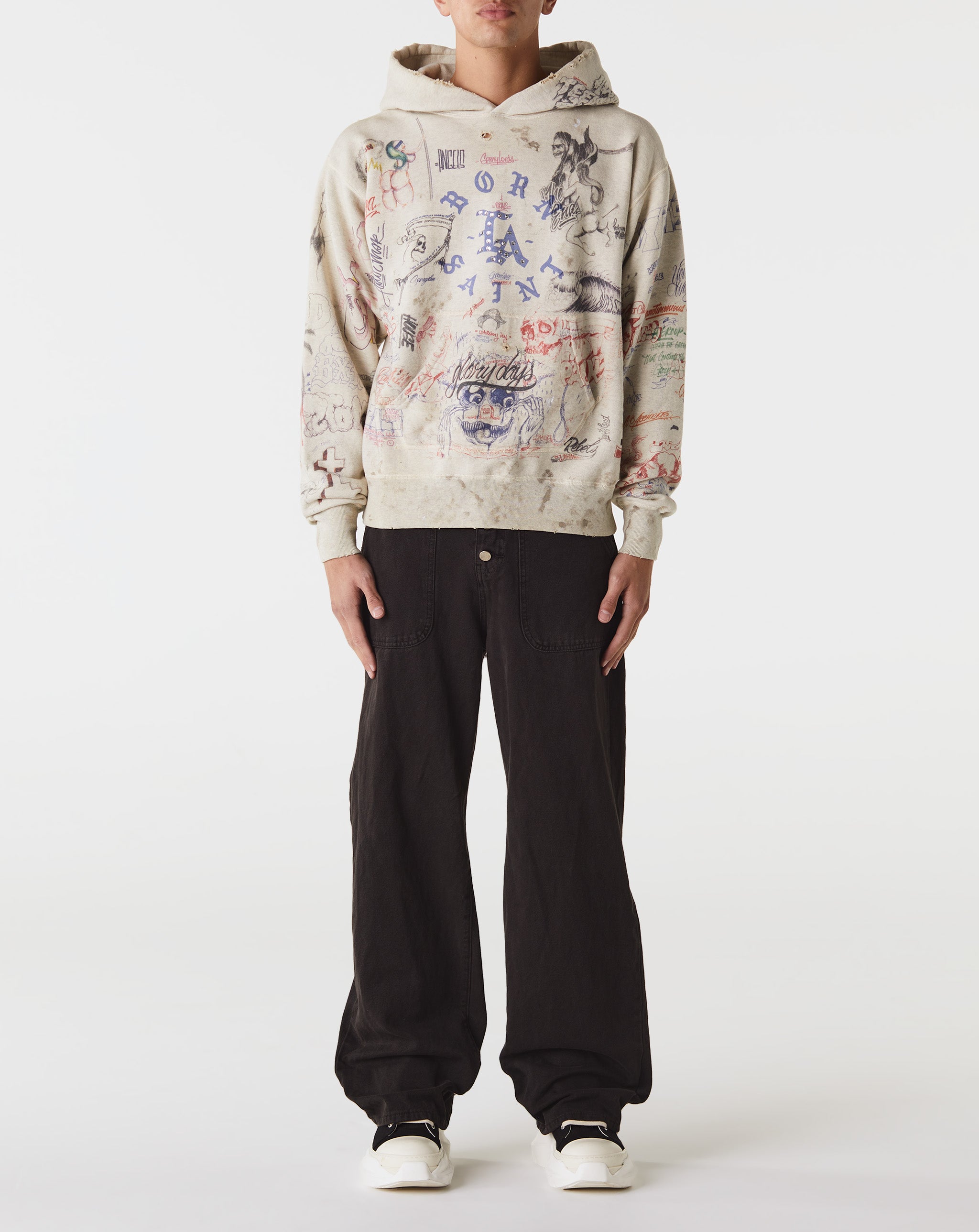 Saint Michael Calvin Klein Jeans neon bar monogram logo sweatshirt in white  - Cheap Atelier-lumieres Jordan outlet