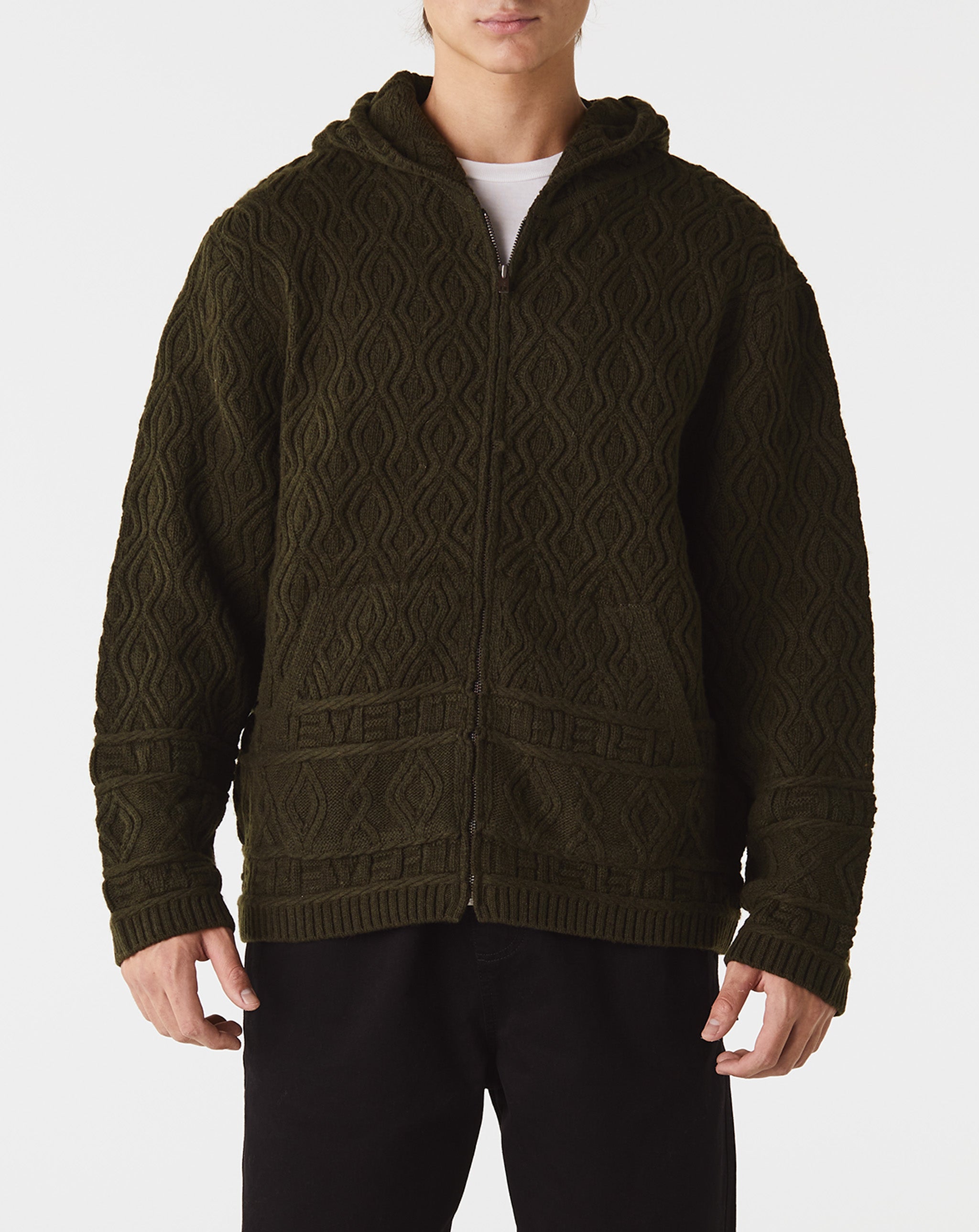 Cable Knit Zip Hoodie – Xhibition