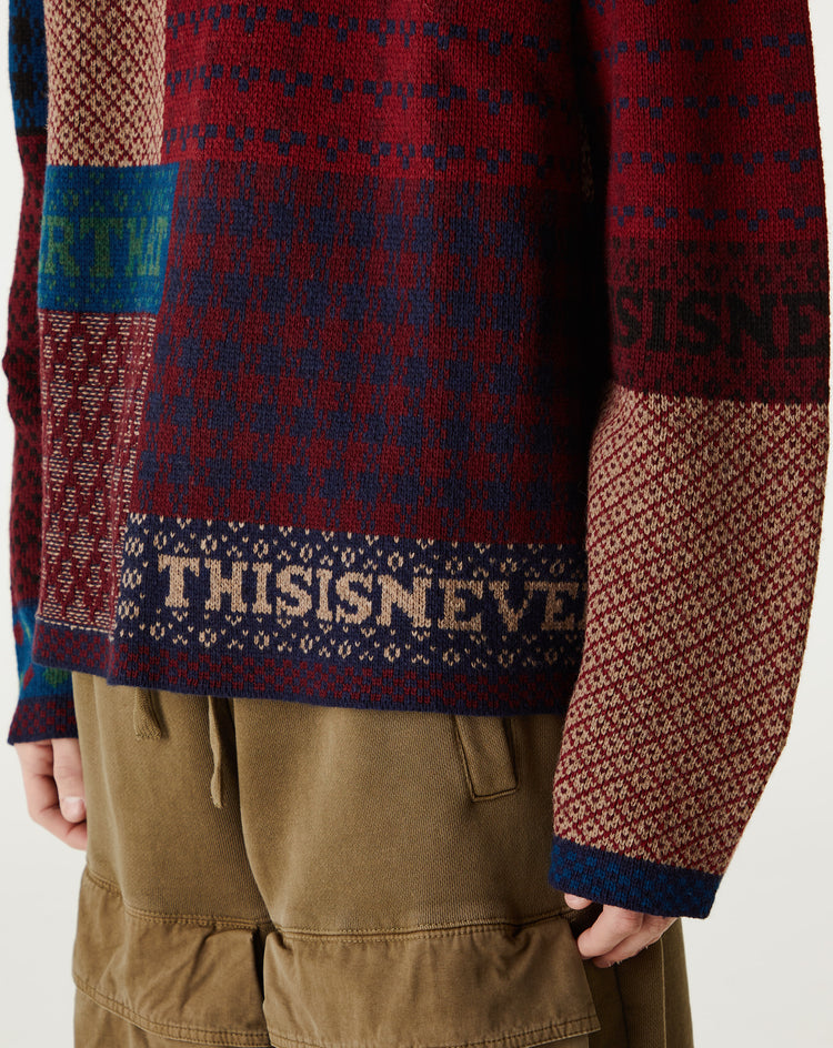 thisisneverthat Block Knit Long Sleeve - XHIBITION