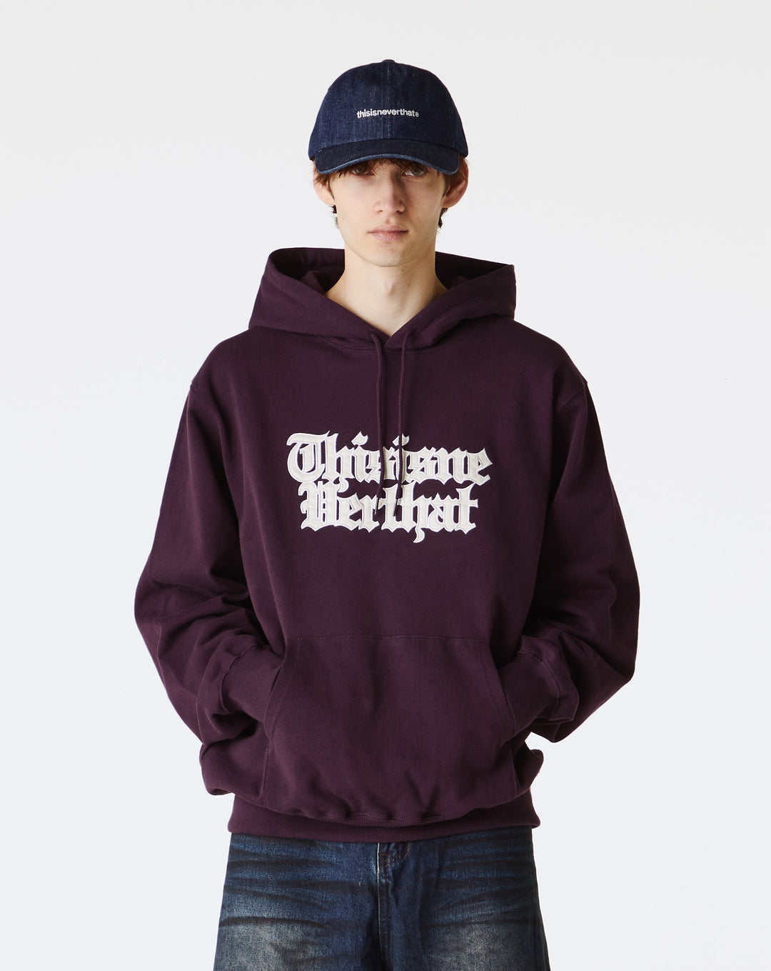 thisisneverthat Old English Logo Hoodie - XHIBITION