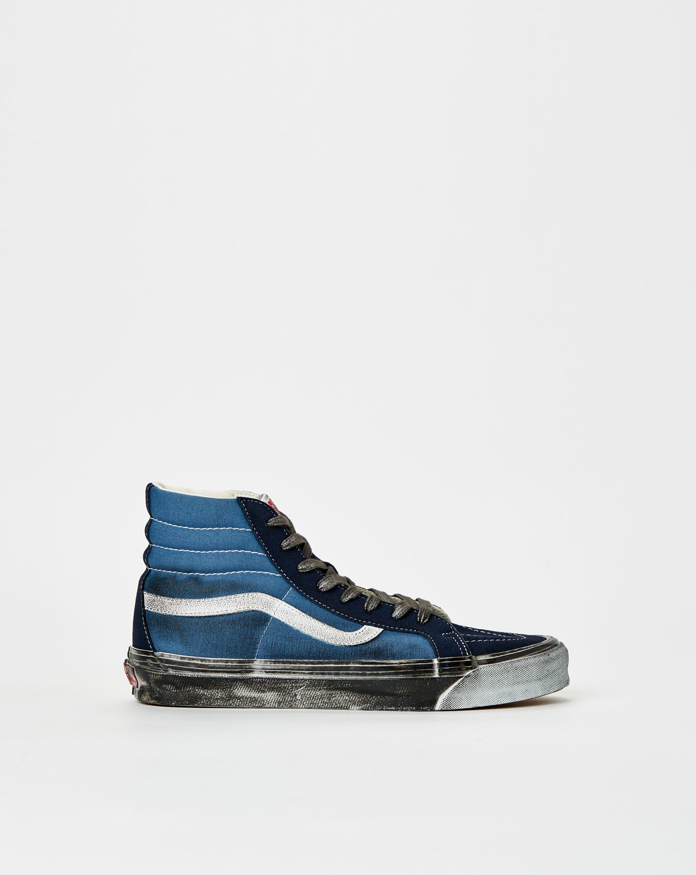 Vans Skate Sk8-Hi Shoes - Nubuck Washed Blue/Black 9.5