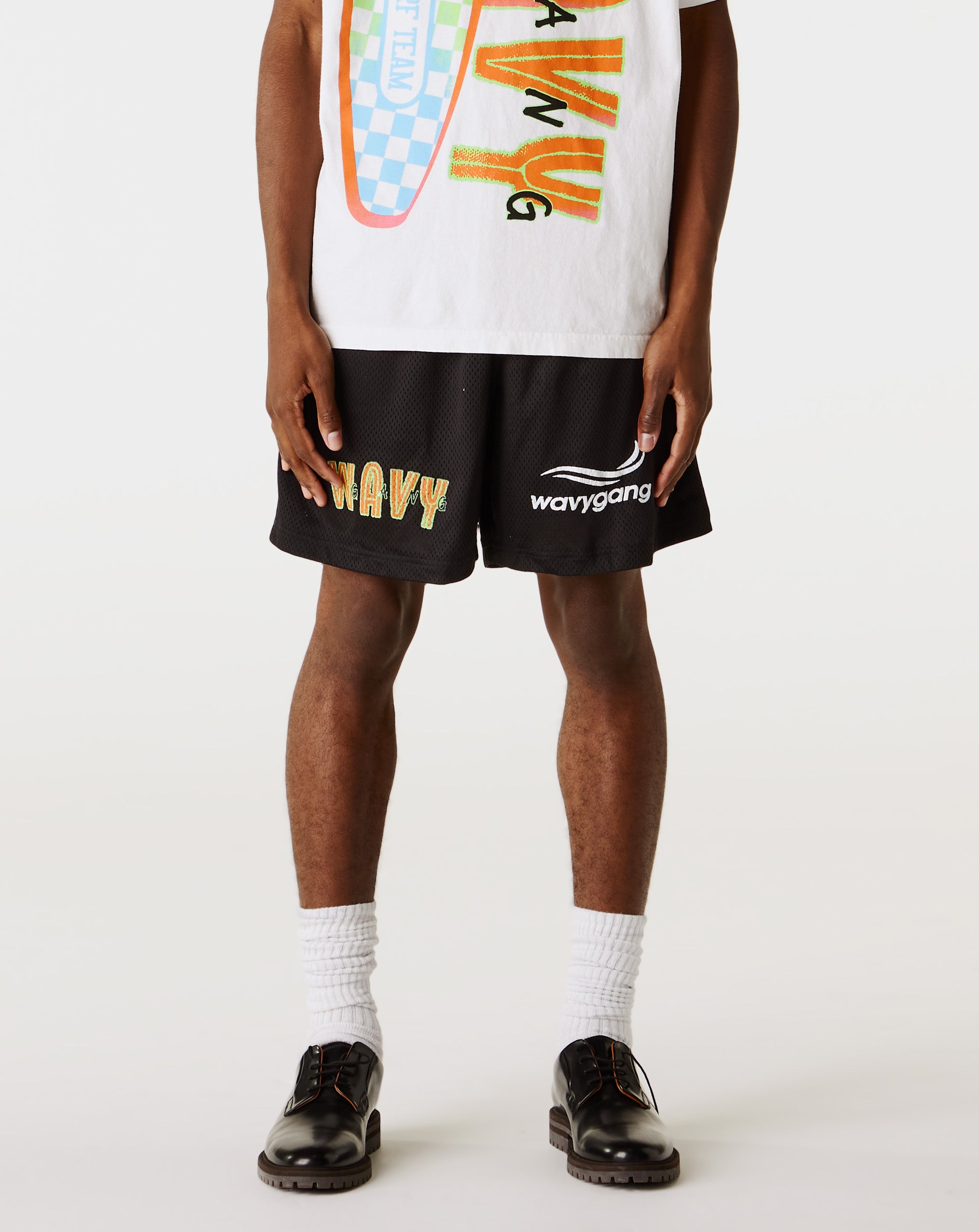 Wavy Gang Surf Logo Mesh Shorts  - XHIBITION