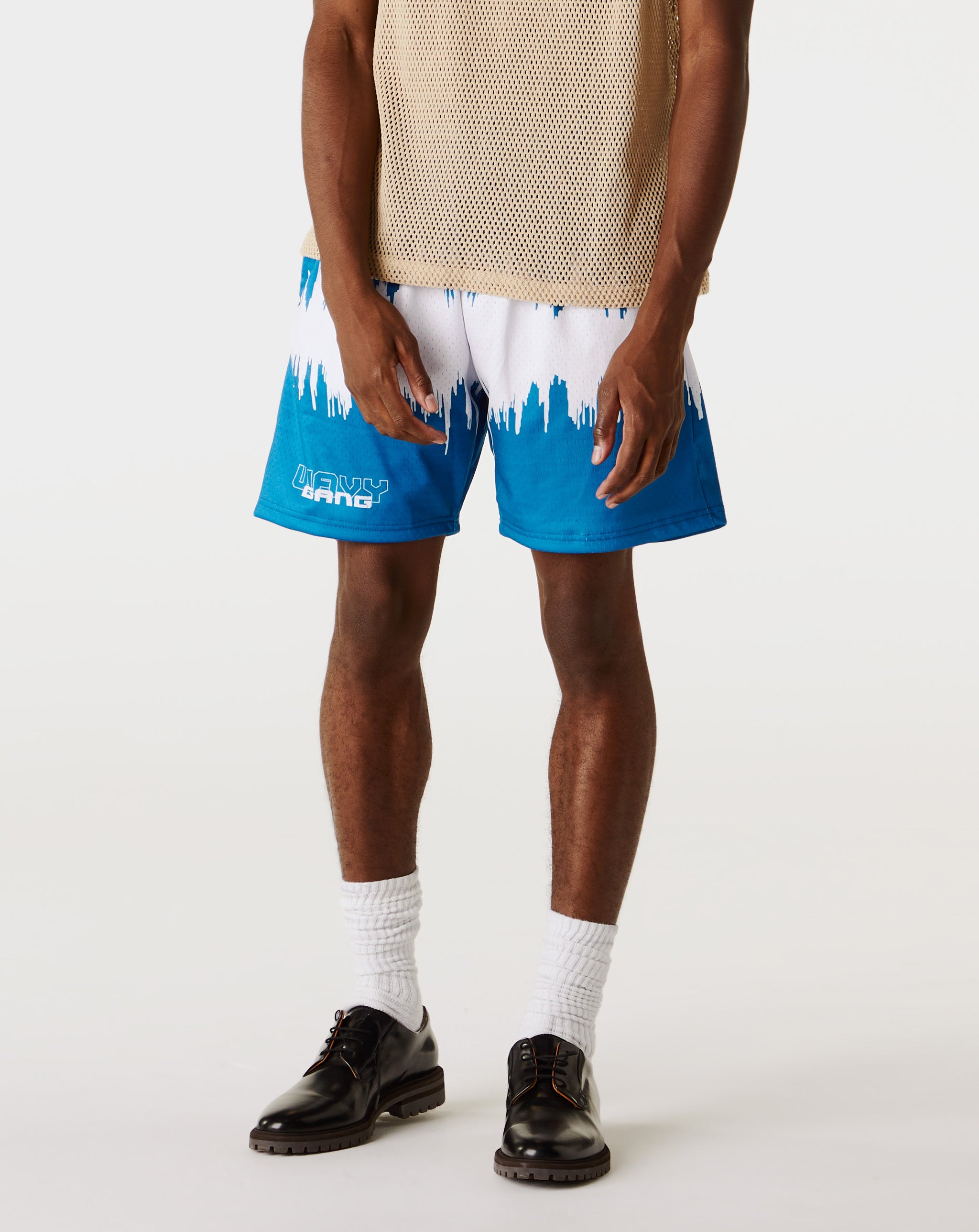 Wavy Gang Matrix Mesh Shorts  - XHIBITION