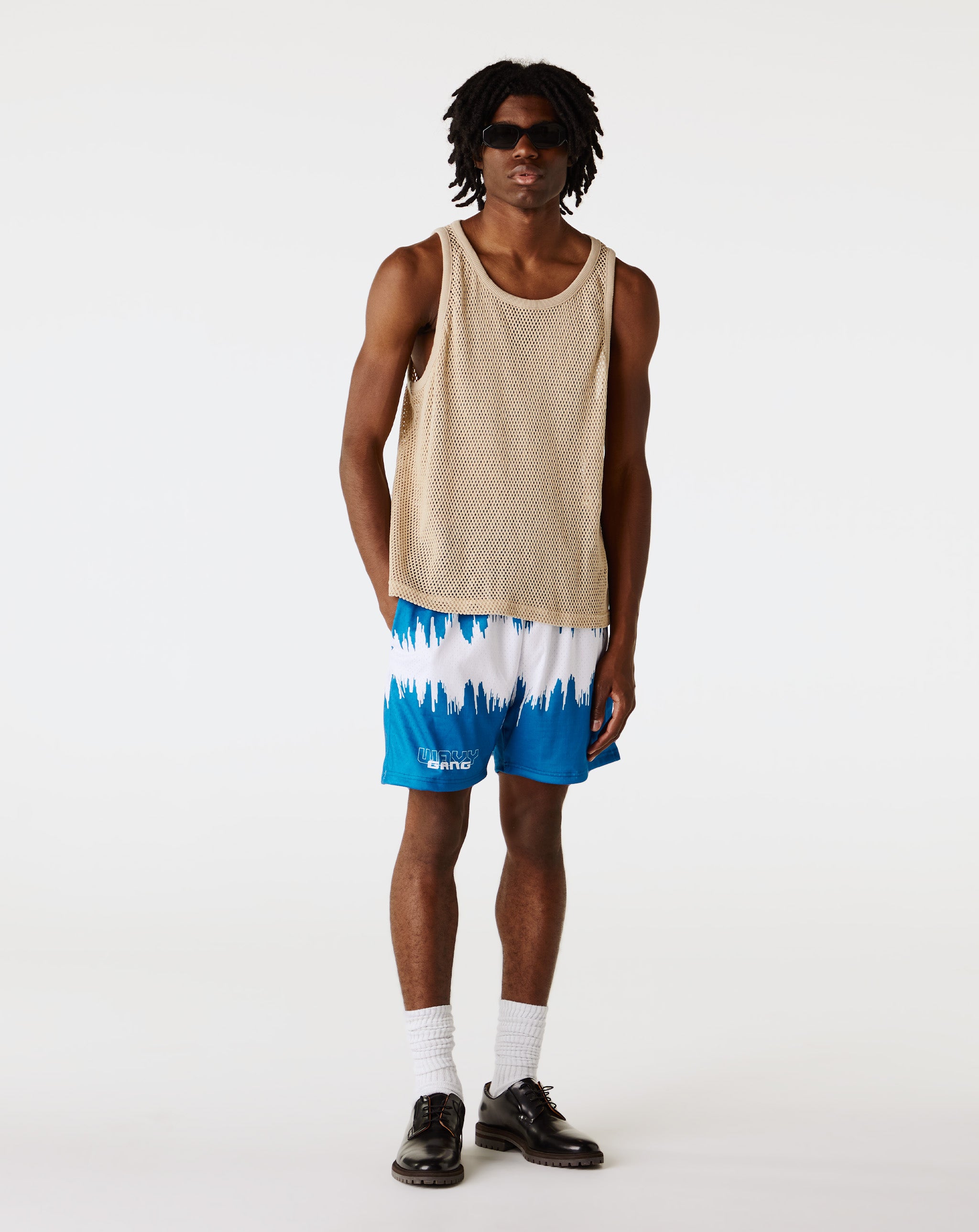 Wavy Gang Matrix Mesh Shorts  - XHIBITION