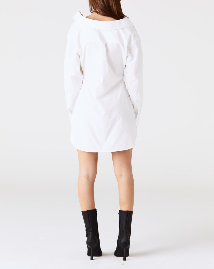 Alexander Wang Women's Off-Shoulder Fitted Halter Shirtdress  - XHIBITION