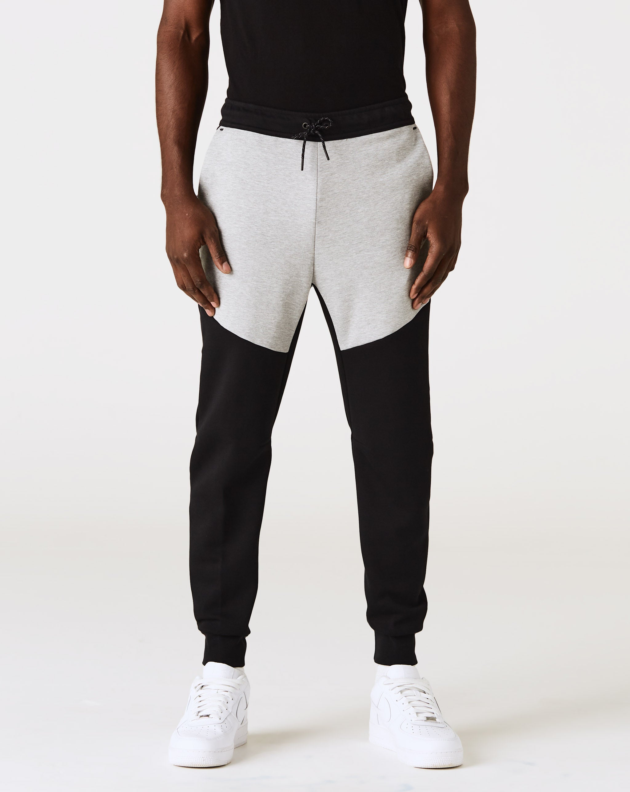 Nike - Tech Fleece Pants - Black | Dark Grey Heather | White 