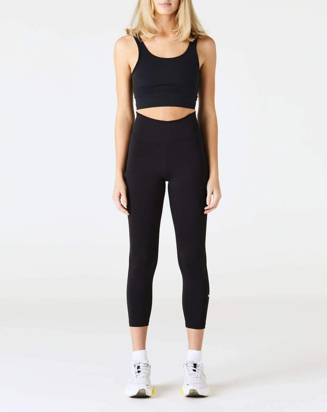 Nike Yoga Layer Womens Tank Top (Black-Dark Smoke Grey)