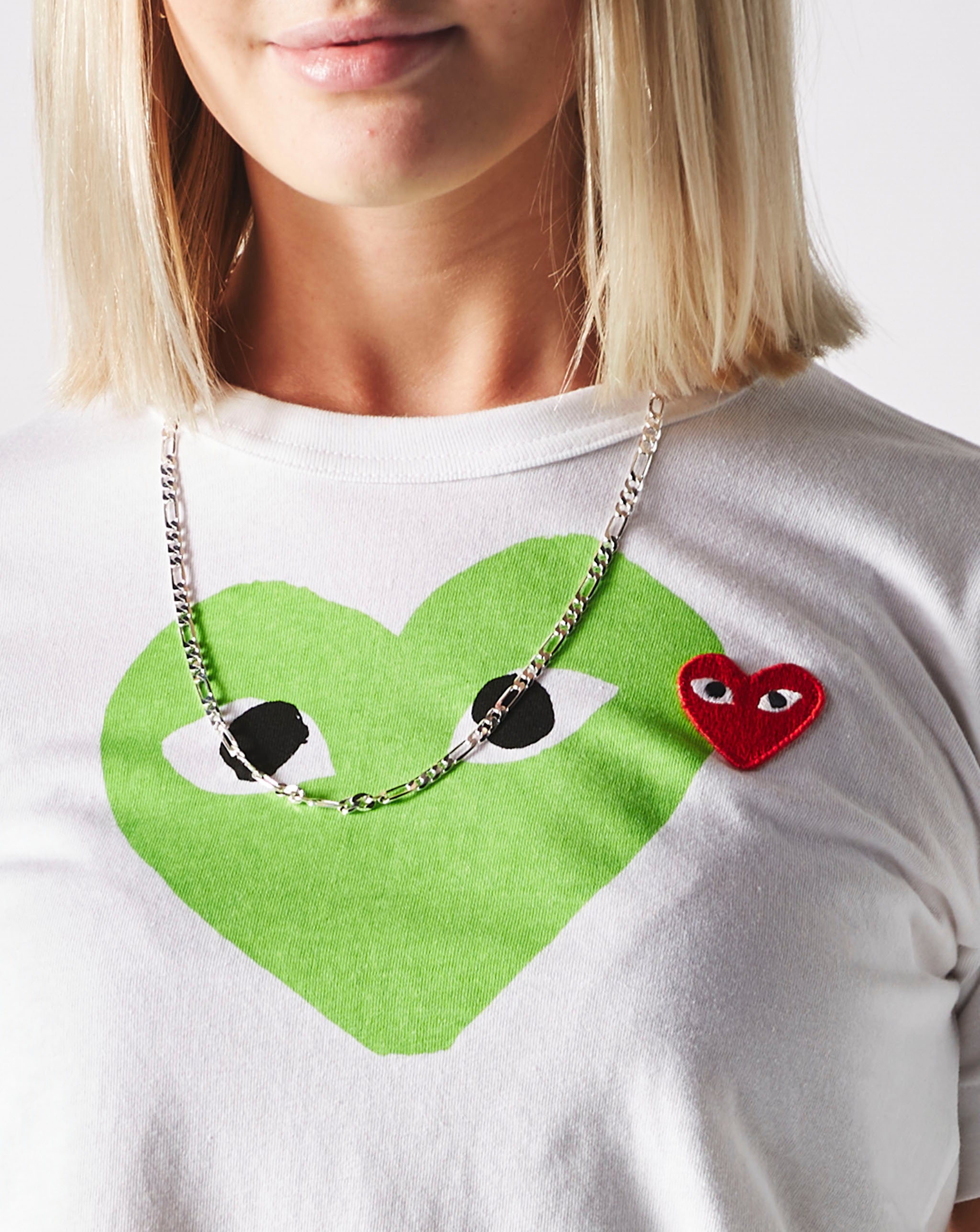 Comme des Garcons PLAY Women's Double Heart Logo T-Shirt  - Cheap Cerbe Jordan outlet