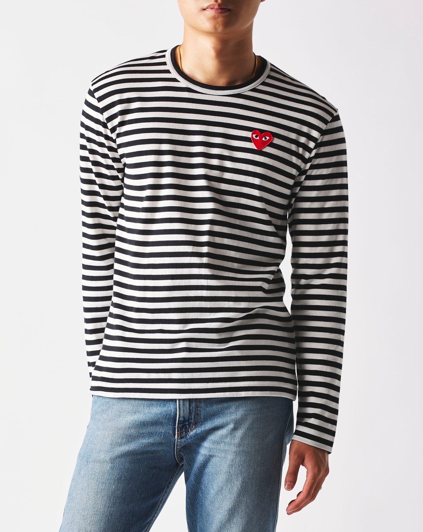 開店祝い PLAY T-SHIRT L/S STRIPES CDG Tシャツ/カットソー(七分/長袖